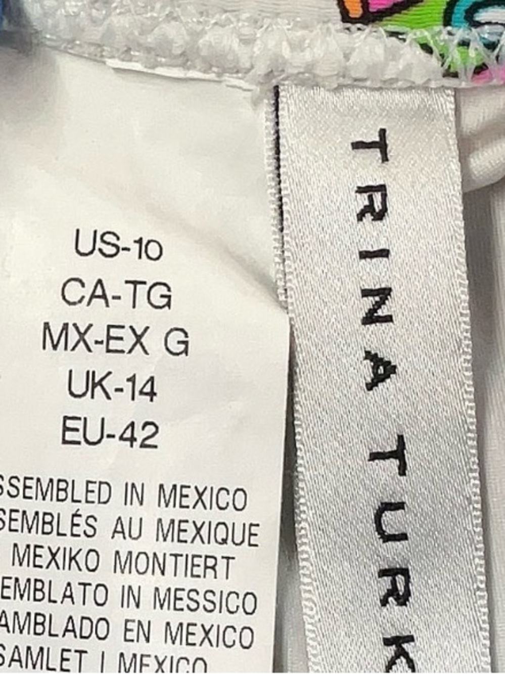 Trina Turk Size 10 Bathing Suit Bikini Botton Tie Sides - Picture 3 of 3